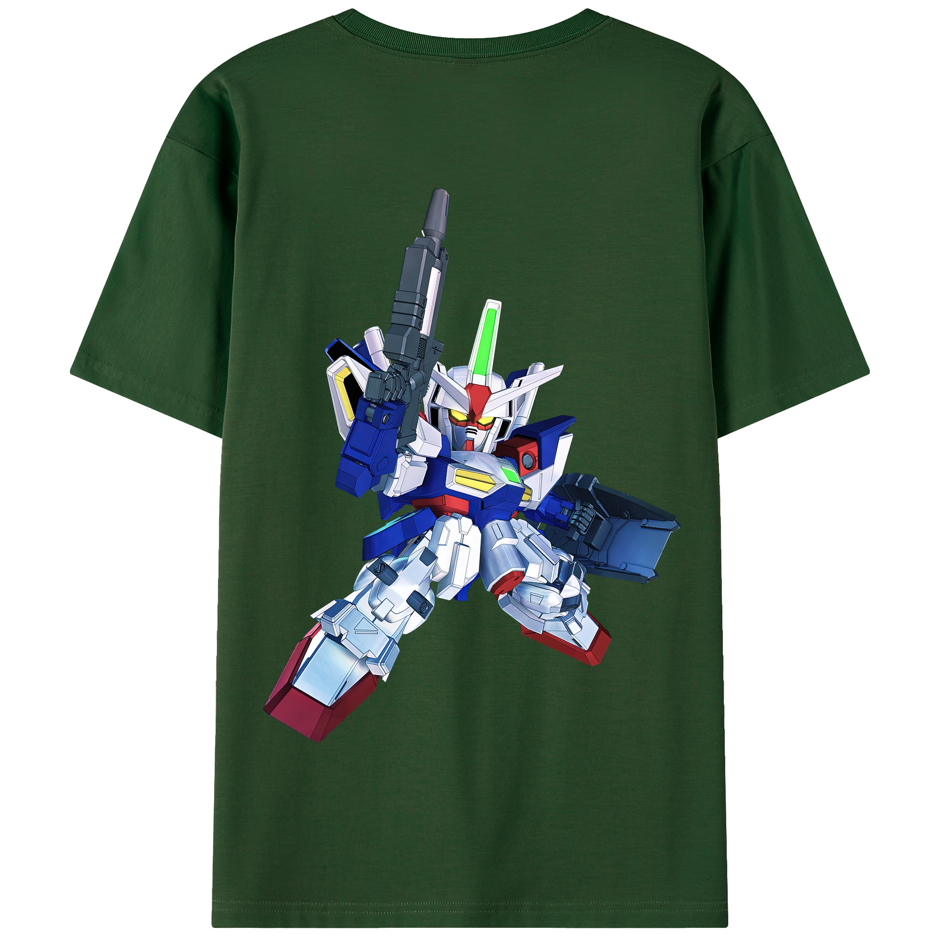 （画像用） 機動戦士ガンダム Mobile Suit Gundam 綿100％半袖Tシャツ（背面プリント）